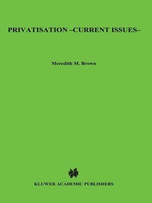 cover image of Privatisation--Current Issues